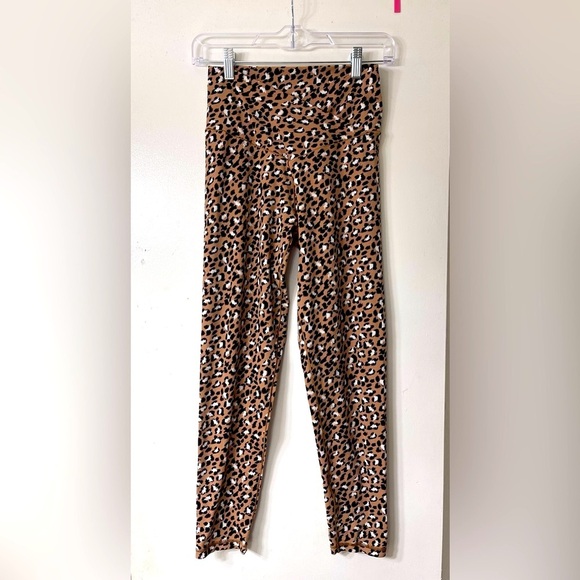 Aerie Cross Waist Leopard Print Leggings - Large - Picture 1 of 6